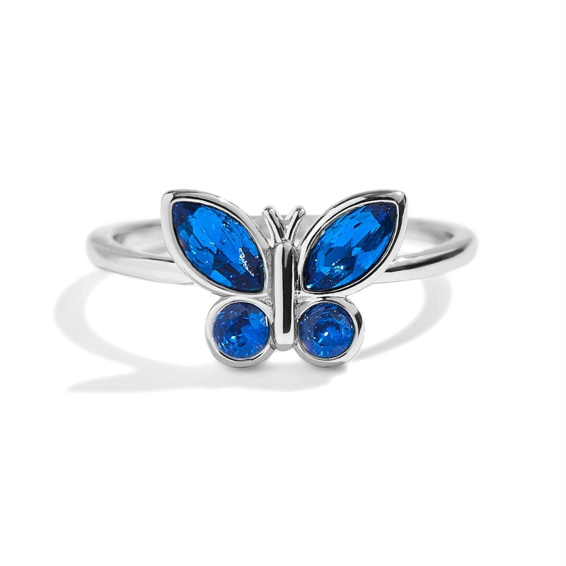 Birthstone Butterfly Ring|Sapphire|Diamond|Alexandrite|Amethyst|Aquamarine|Blue Zircon|Emerald|Garnet|Opal|Peridot|Ruby|Yellow Topaz|5|6|7|8|9
