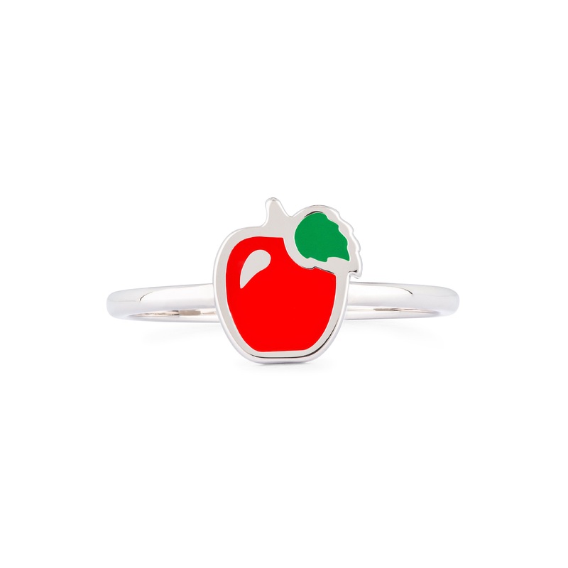 Enamel Apple Ring|5|6|7|8|9