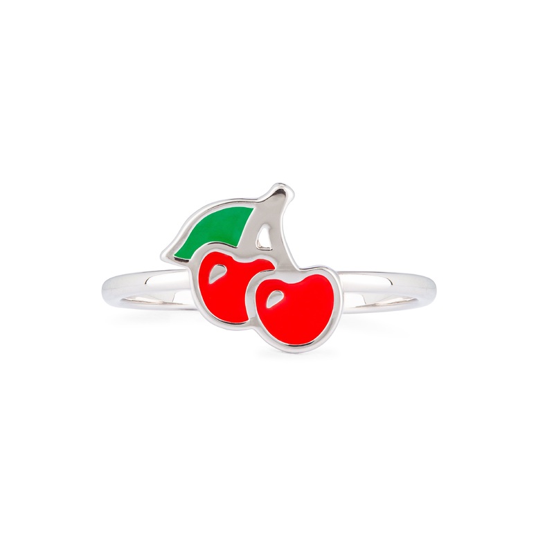 Enamel Cherry Ring|5|6|7|8|9