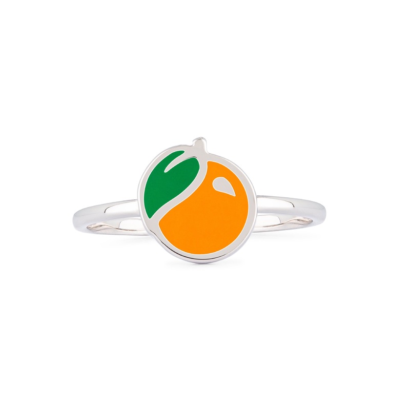 Enamel Orange Ring|5|6|7|8|9