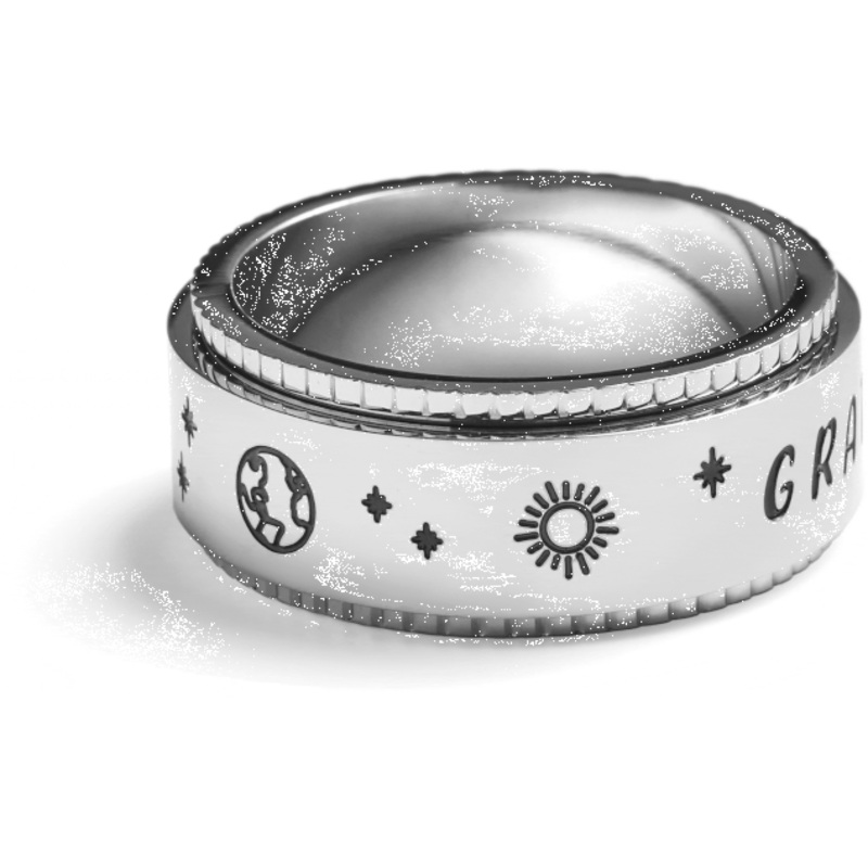 Mantra Spin Ring|Grateful|Loved|Lucky|4|5|6|7|8|9|10