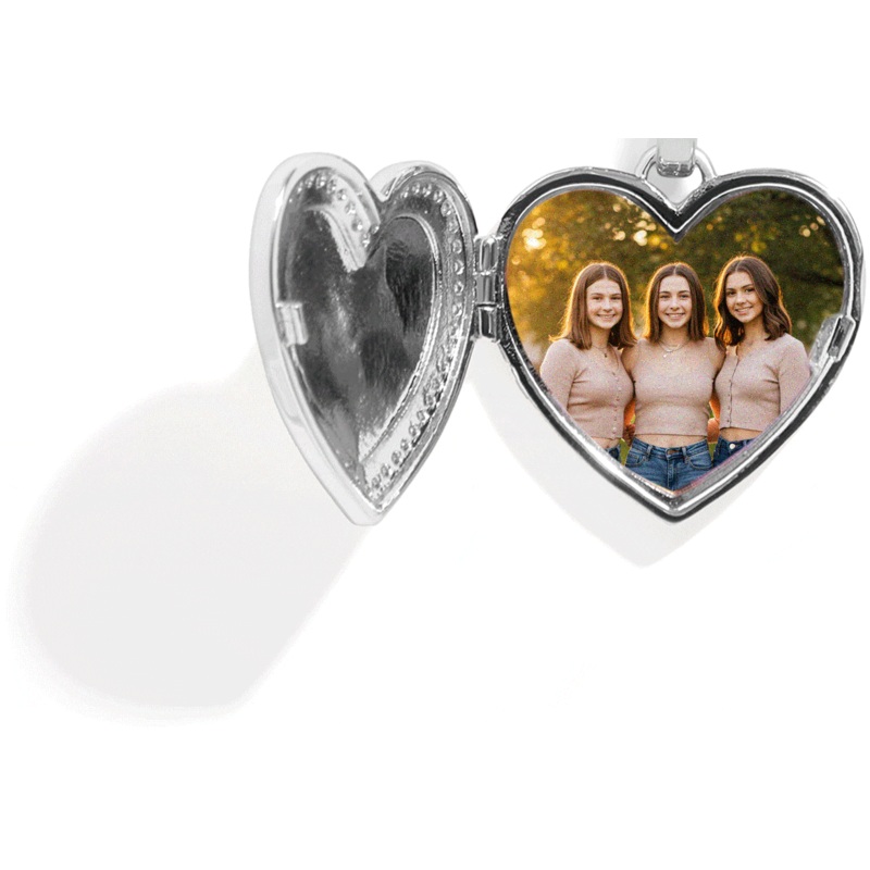 Personalized Heart Locket Necklace