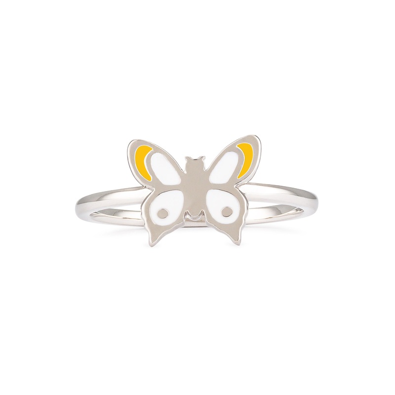 Yellow Trim Butterfly Ring|5|6|7|8|9
