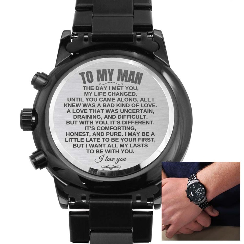 To My Man – Luxury Engraved Watch – SS20