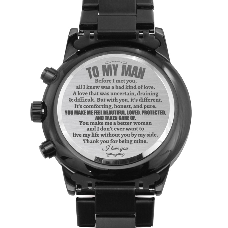 To My Man – Luxury Engraved Watch – SS26