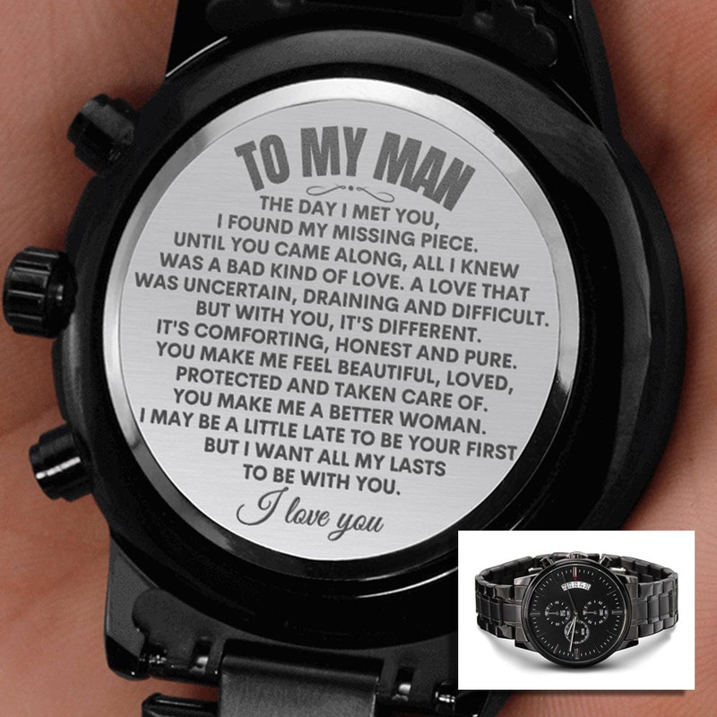 To My Man – Luxury Engraved Watch – SS44