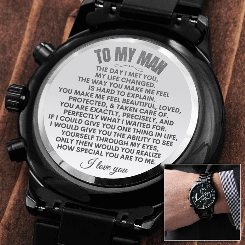 To My Man – Luxury Engraved Watch – SS48