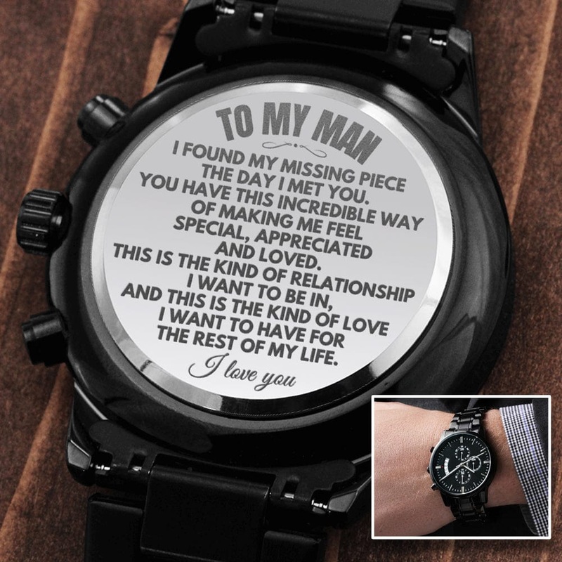 To My Man – Luxury Engraved Watch – SS55