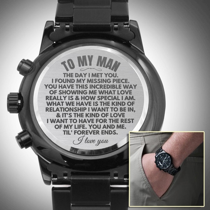 To My Man – Luxury Engraved Watch – SS65v2