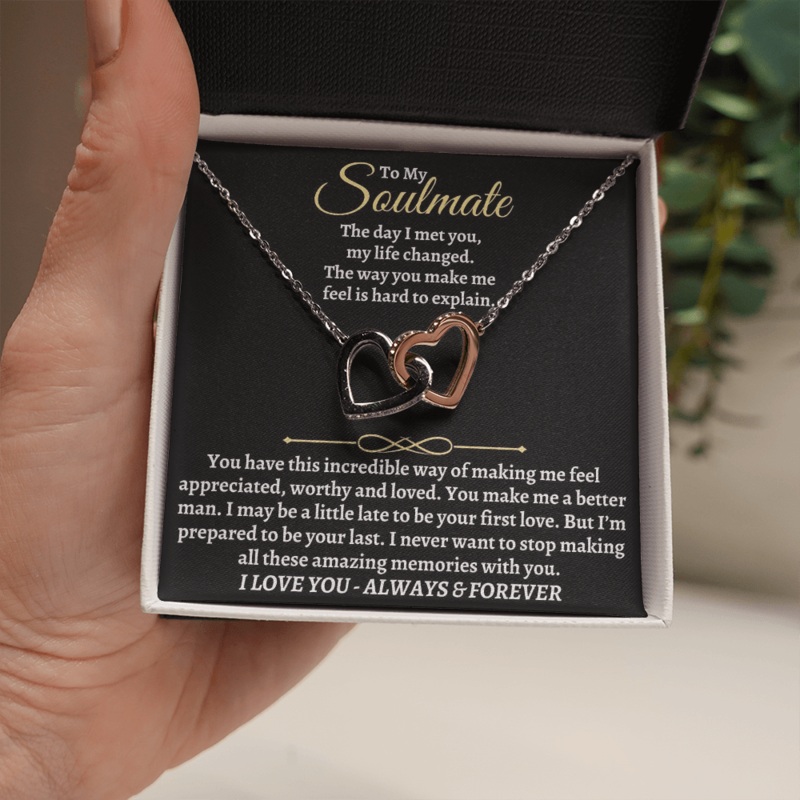 To My Soulmate – Intertwined Hearts Gift Set – SS36