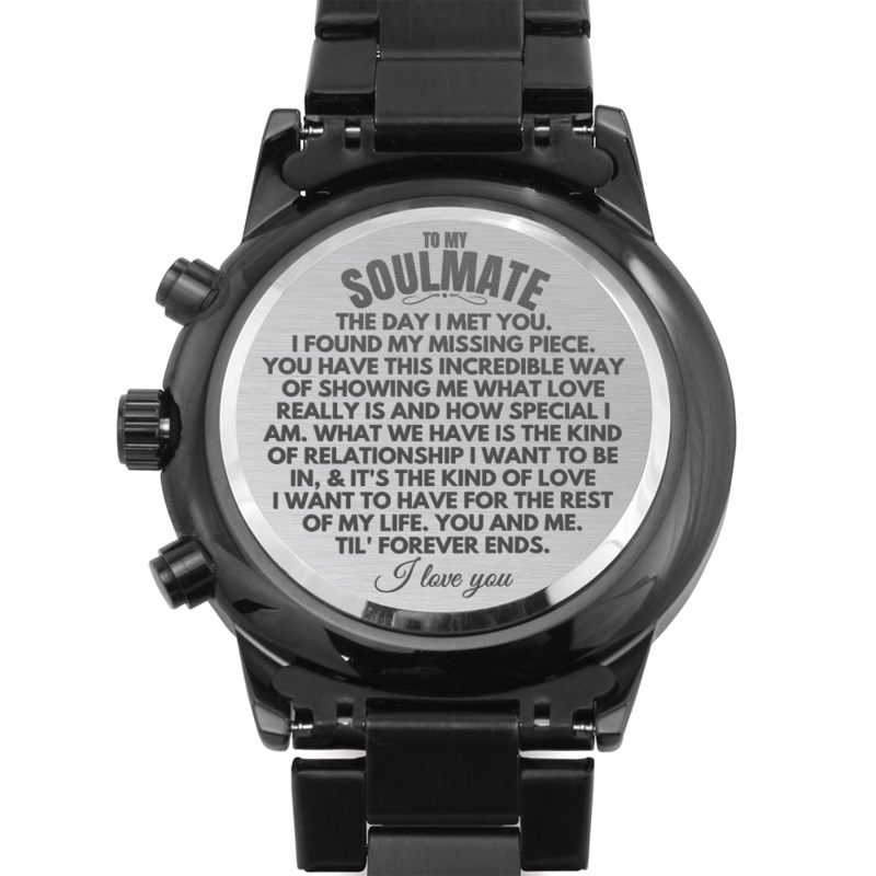 To My Soulmate – Luxury Engraved Watch – SS65