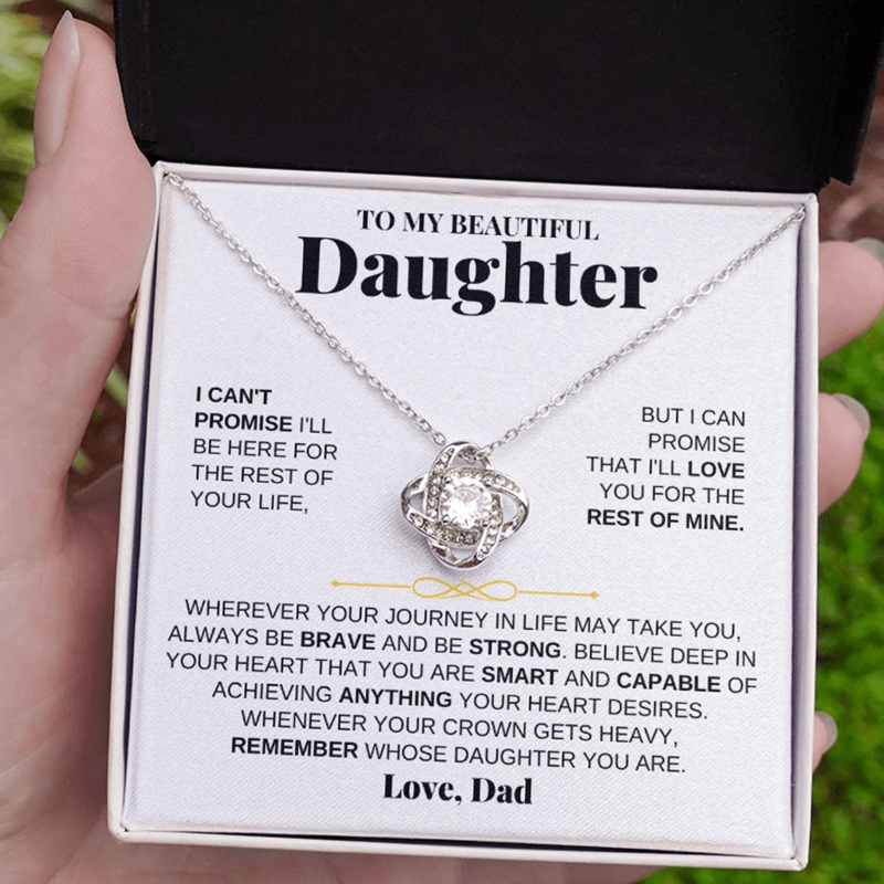 To My Beautiful Daughter – Love Knot Gift Set – From Dad – SS117D-LK