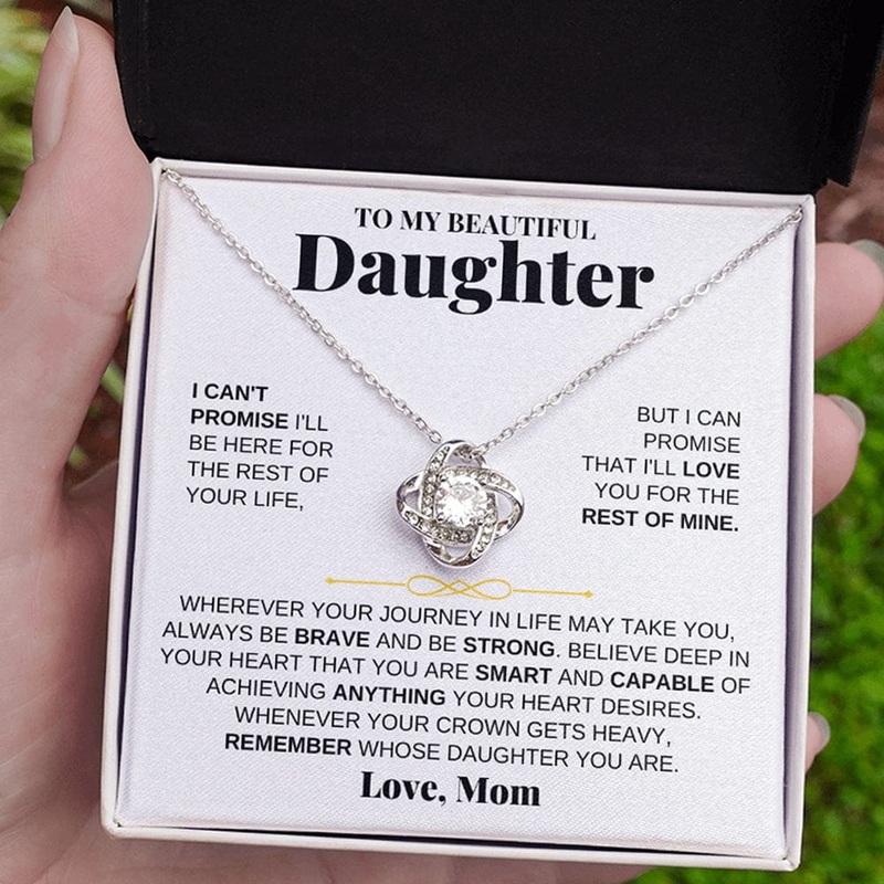 To My Beautiful Daughter – Love Knot Gift Set – From Mom – SS117M-LK