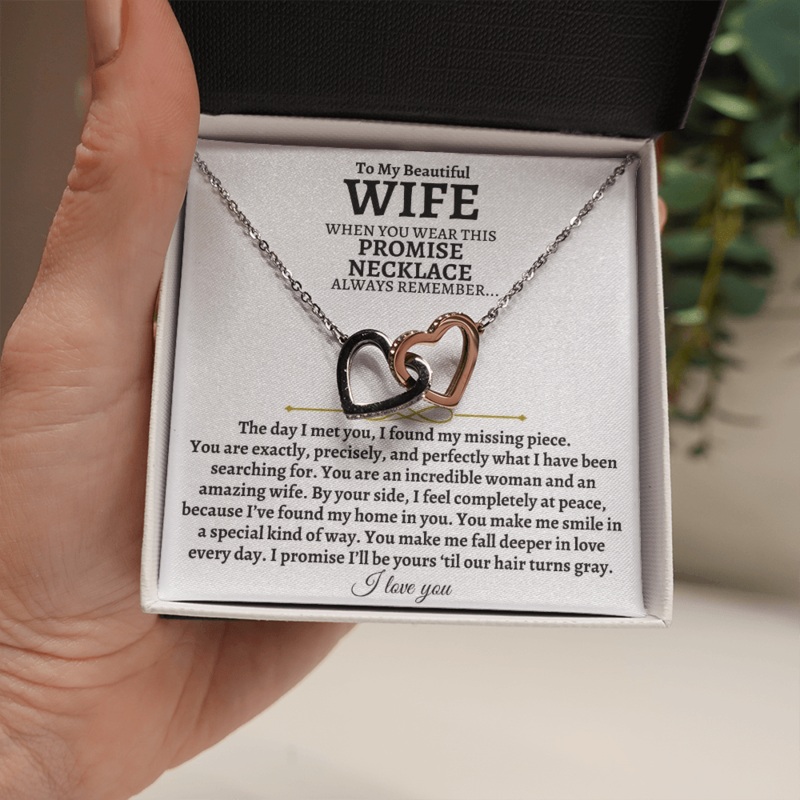 To My Beautiful Wife – Intertwined Hearts Gift Set – SS83