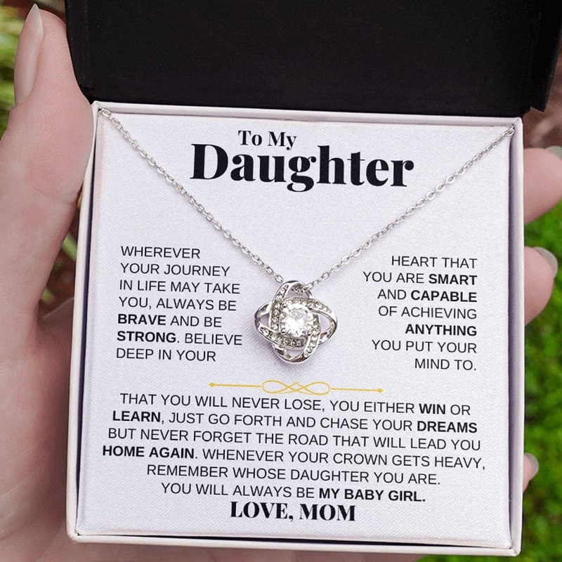 To My Daughter – Love Knot Gift Set – From Mom – SS204LKM