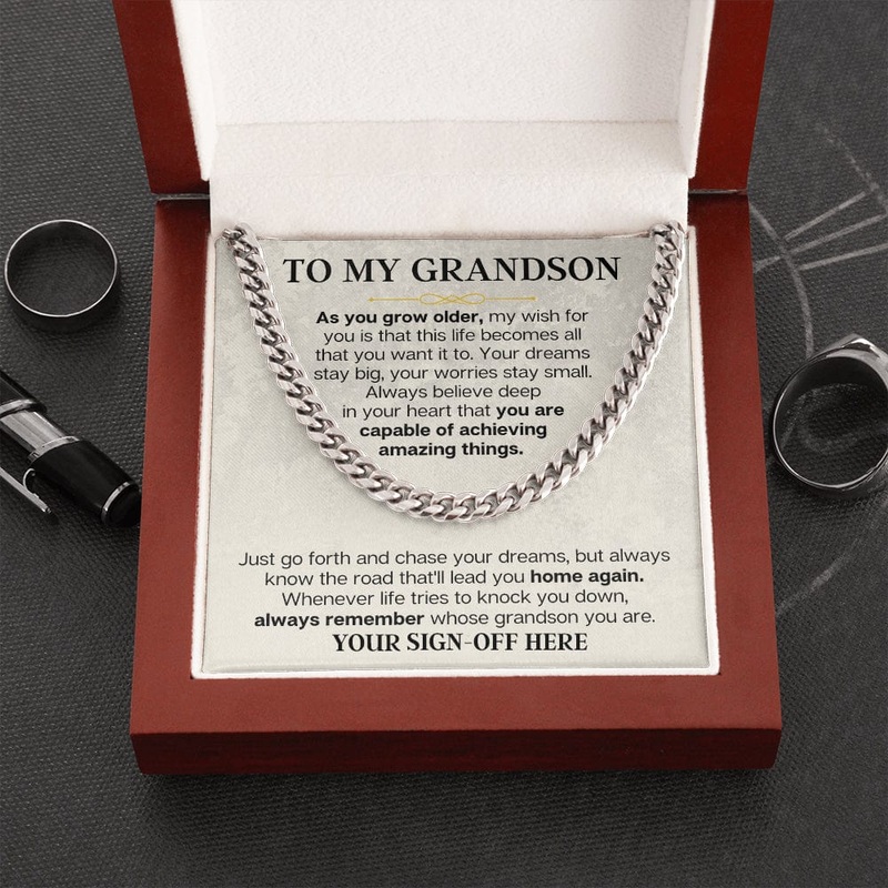 To My Grandson – Big Dreams – Personalized Gift Set – SS192