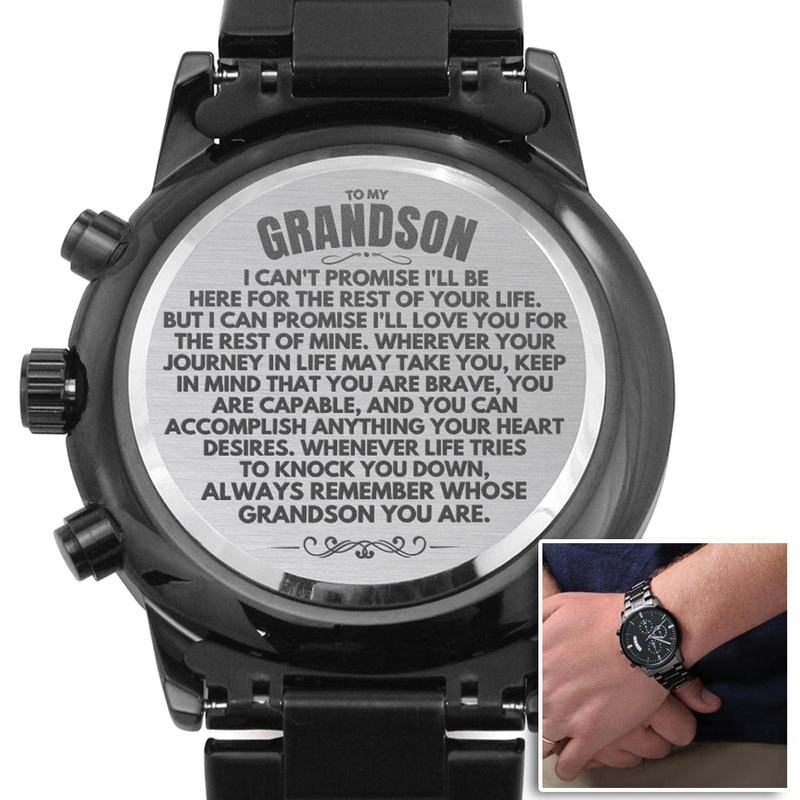 To My Grandson – Engraved Chronograph Watch – SS95