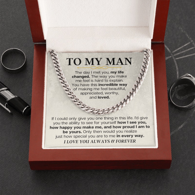 To My Man – Cuban Link – Special Gift Set – SS166