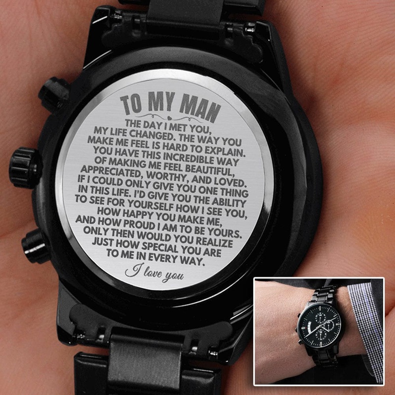 To My Man – Engraved Premium Watch – SS166