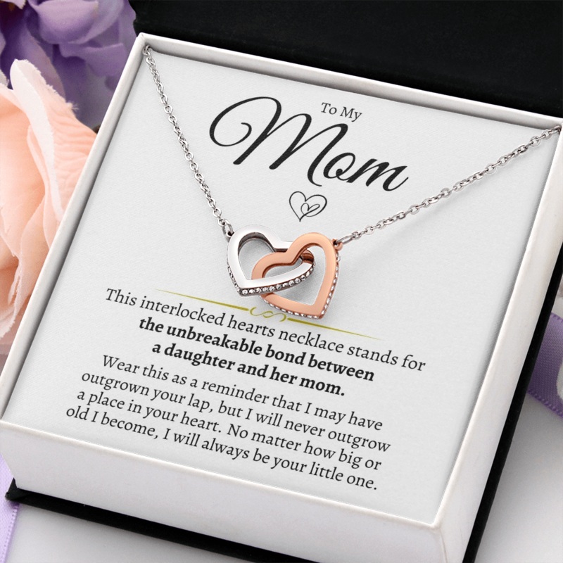 To My Mom – Daughter – Interlocked Hearts Gift Set – SS102