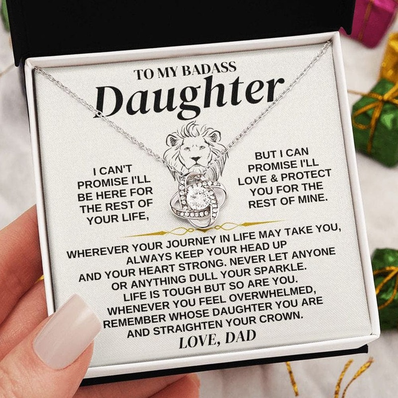 To My Badass Daughter – Love Dad – Love Knot Gift Set – SS322