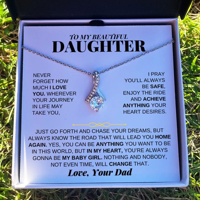 To My Beautiful Daughter – Love Knot Gift Set – From Dad – SS224D