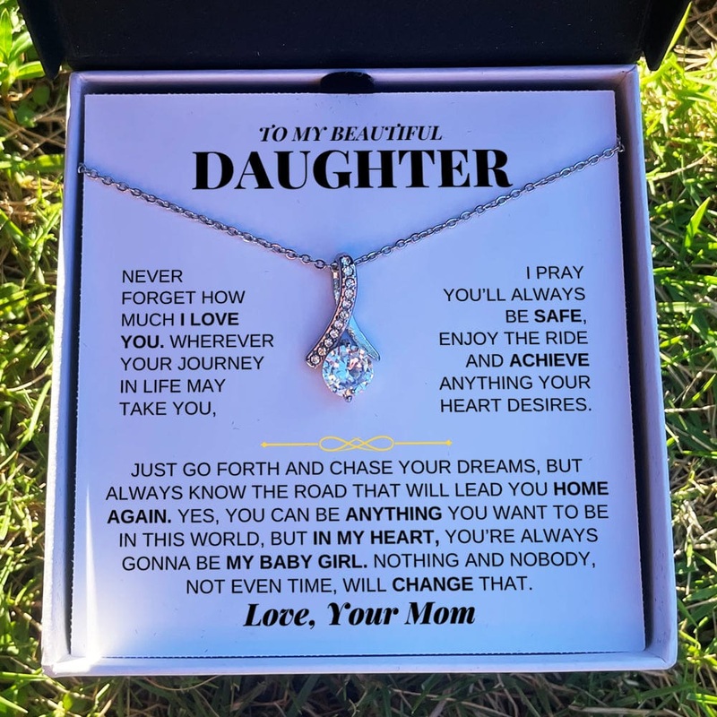 To My Beautiful Daughter – Love Knot Gift Set – From Mom – SS224