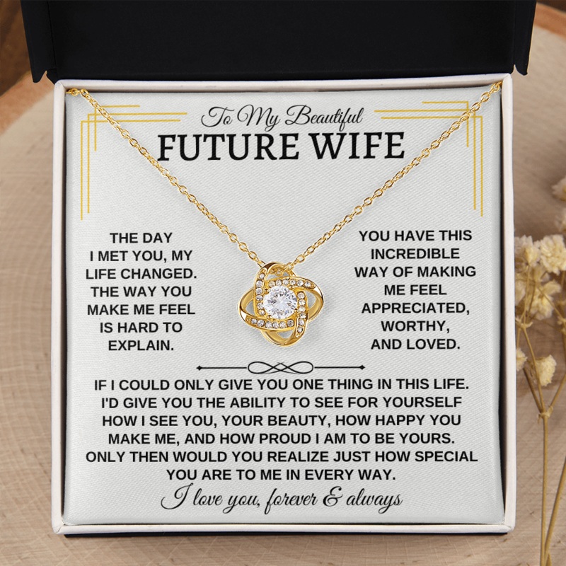 To My Beautiful Future Wife – Love Knot Gift Set – SS162SM3