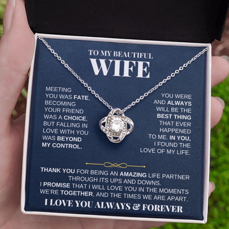 To My Beautiful Wife – Love Knot Gift Set – SS229