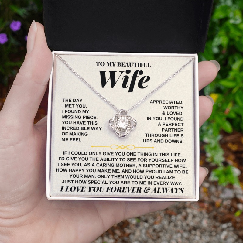 To My Beautiful Wife – Love Knot Gift Set – SS247