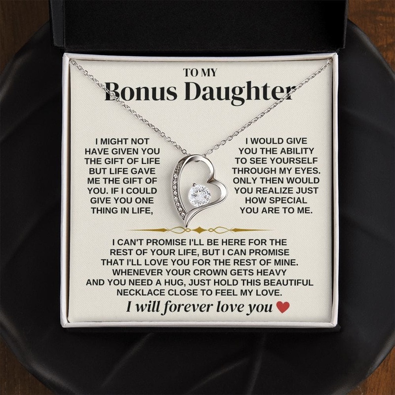 To My Bonus Daughter – Necklace Gift Set – SS312