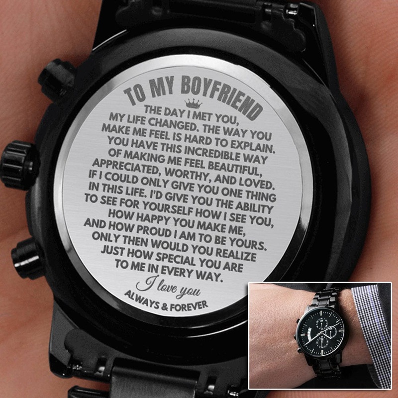 To My Boyfriend – Engraved Premium Watch – SS166