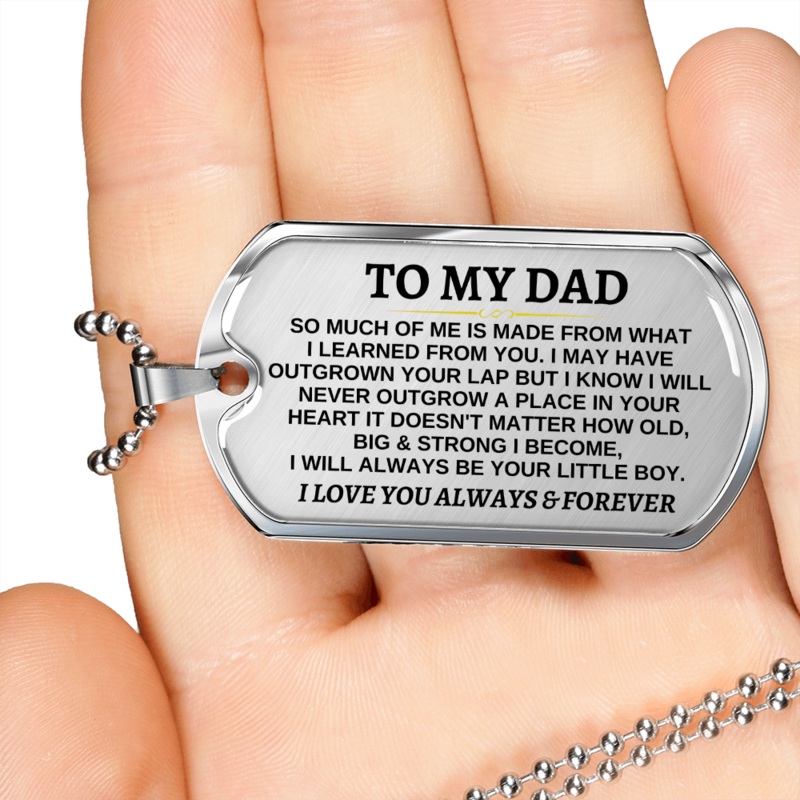To My Dad | Always Be Your Little Boy | Beautiful Love Tag – SS296