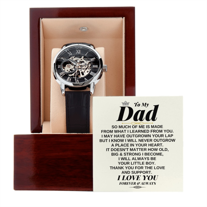 To My Dad – Premium Automatic Openwork Watch – Gift Set – SS245