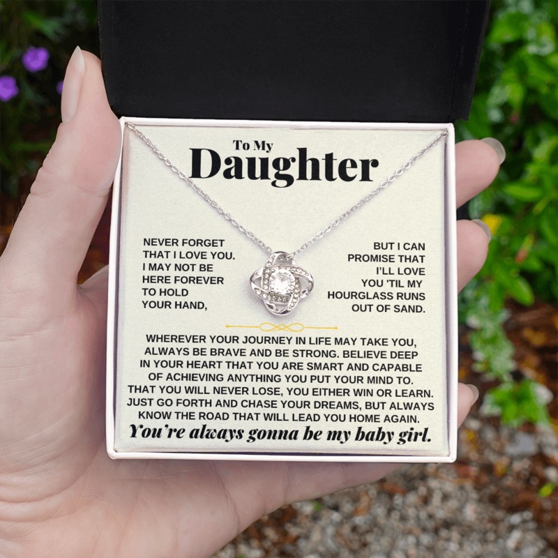 To My Daughter – Beautiful Love Knot Gift Set – SS249
