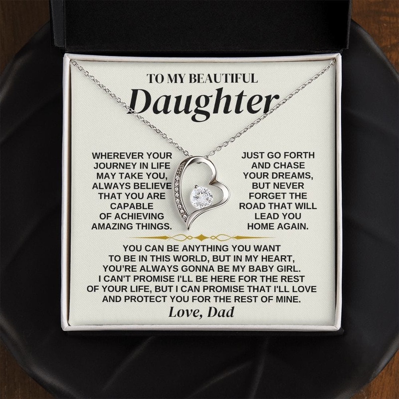 To My Daughter – Love Dad – Necklace Gift Set – SS324D