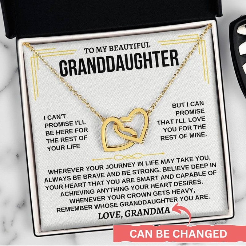 To My Granddaughter – Forever Linked Hearts – Gift Set – SS117GM