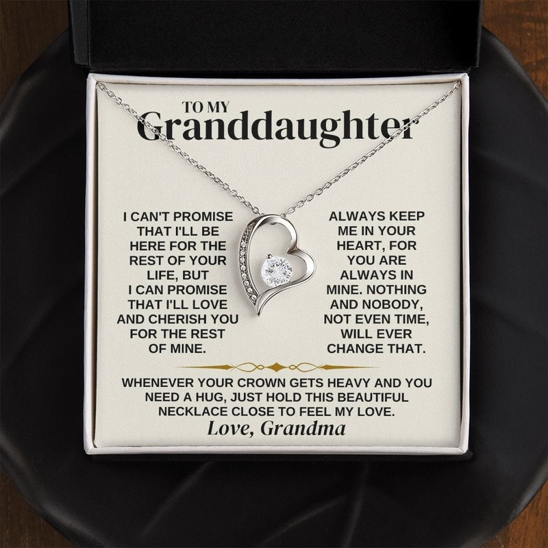To My Granddaughter – Forever Love Necklace Gift Set – SS316