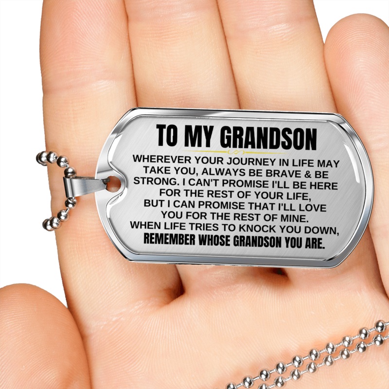 To My Grandson – Beautiful Love Tag – SS299