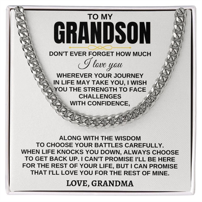 To My Grandson – Wherever Your Journey – Personalized Gift Set – SS284