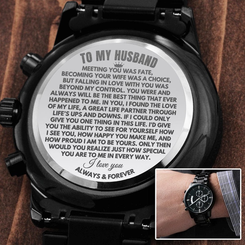 To My Husband – Engraved Premium Watch – SS220