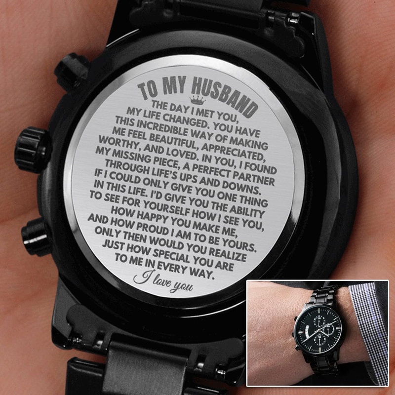 To My Husband – Engraved Premium Watch – SS222