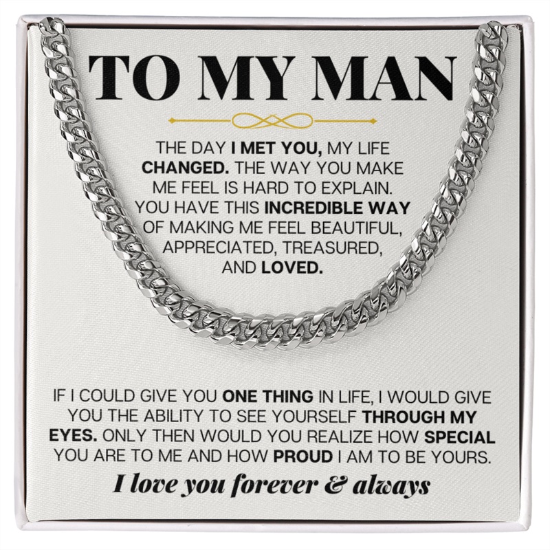 To My Man – Cuban Link – Special Gift Set – SS257