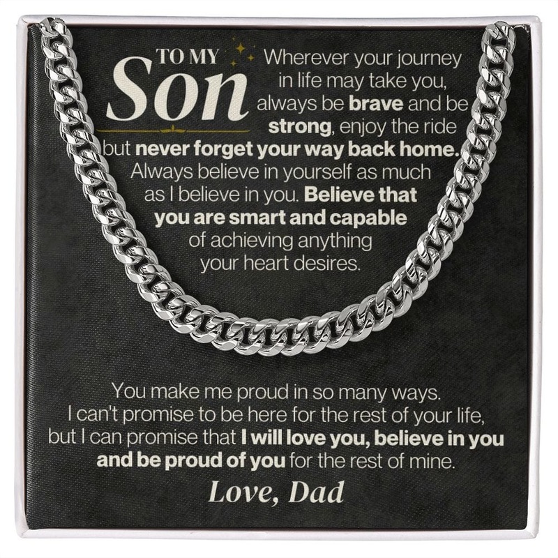 To My Son – Dad – Never Forget Your Way Back Home – Gift Set – SS328D