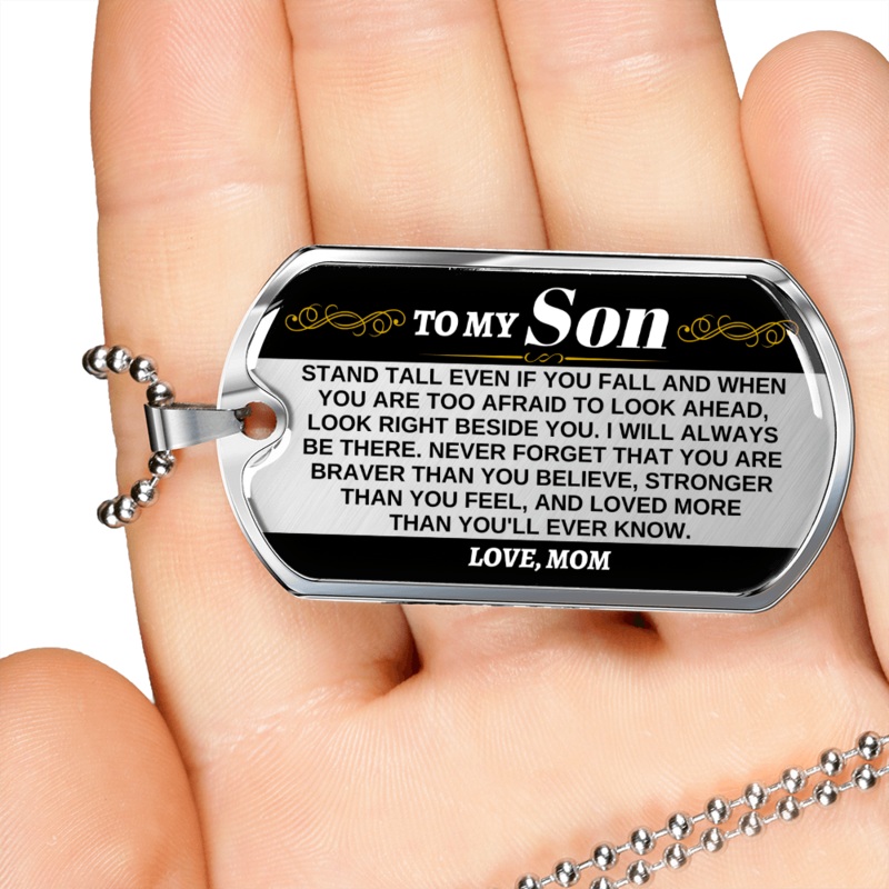 To My Son – Love, Mom – Beautiful Love Tag – SS306