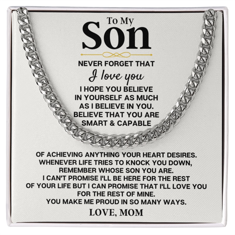 To My Son – Love, Mom – Special Gift Set – SS268