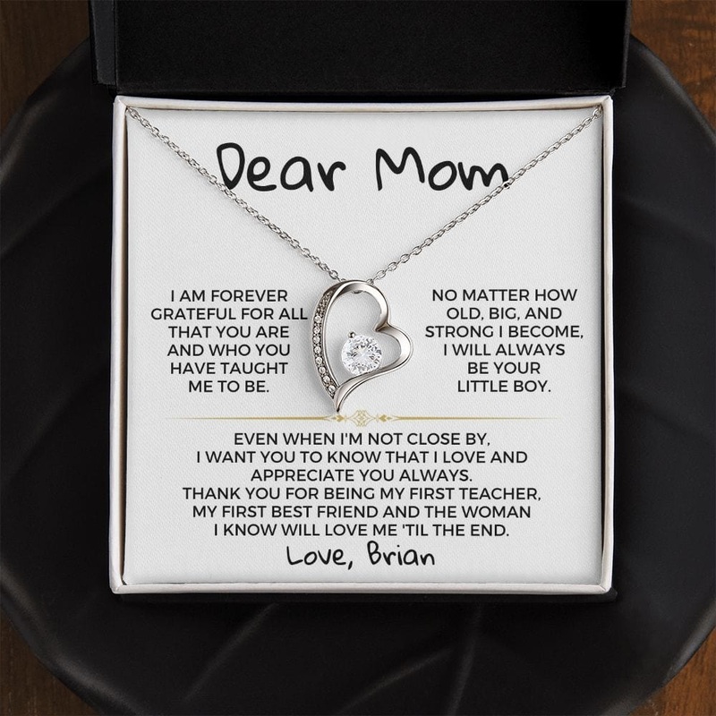 Dear Mom – From Son – Necklace Gift Set – SS368V2