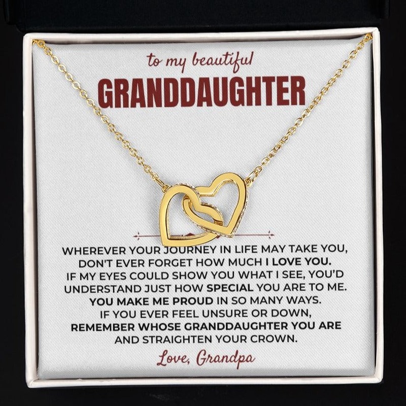 To My Beautiful Granddaughter – Forever Linked Hearts Gift Set – SS402