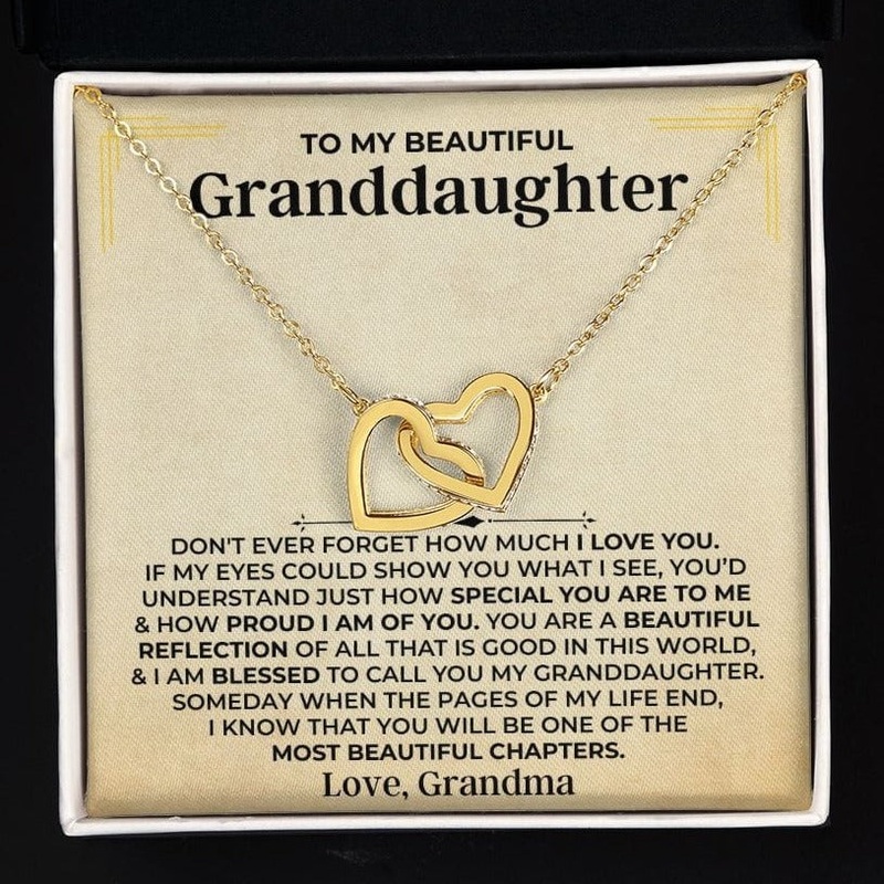 To My Beautiful Granddaughter – Forever Linked Hearts Gift Set – SS407