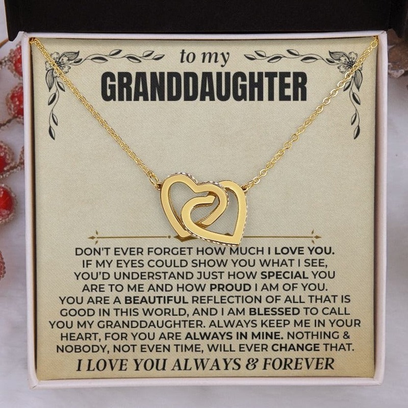 To My Beautiful Granddaughter – Forever Linked Hearts Gift Set – SS412